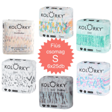Kolorky Day öko pelenka, S (3-6kg) HAVI ADAG, Fiús, 6x25db pelenka