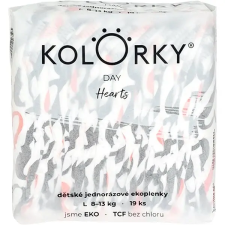 Kolorky DAY Szívecskék, L-es méret (19 db) pelenka