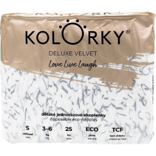 Kolorky DELUXE VELVET S (25 db) pelenkázó matrac
