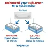 Kolpa San Beatrice-D jobbos 170x110/O előlapos asszimetrikus sarokkád (771360)