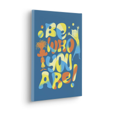 Komar Disney and Pixar Inside Out Be Who You Are feszített vászonkép kék grafika, keretezett kép