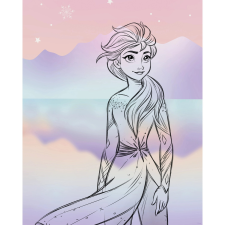 Komar Disney Frozen Pastell Lights falikép 40 cm x 50 cm lila grafika, keretezett kép