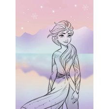 Komar Disney Frozen Pastell Lights falikép 50 cm x 70 cm lila grafika, keretezett kép