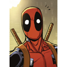 Komar Marvel Deadpool Holup falikép 50 cm x 70 cm piros grafika, keretezett kép
