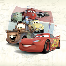 Komar nemszőtt fotótapéta Disney and Pixar Cars Open Road színes tapéta, díszléc és más dekoráció