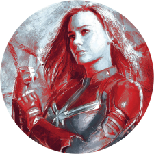 Komar nemszőtt fotótapéta Dot Avengers Painting Captain Marvel öntapadó 125 cm tapéta, díszléc és más dekoráció