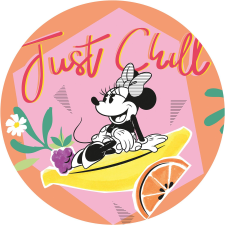 Komar nemszőtt fotótapéta Dot Minnie Chill öntapadó átmérő 125 cm tapéta, díszléc és más dekoráció