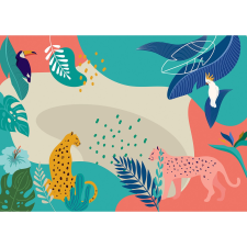 Komar nemszőtt fotótapéta Jungle Rendezvous 350 cm x 250 cm tapéta, díszléc és más dekoráció