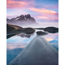 Komar vlies fotótapéta Glowing Vestrahorn 200 cm x 250 cm tapéta, díszléc és más dekoráció