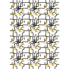 Komar vlies fotótapéta Mickey Mouse - Foot Labyrinth 200 cm x 280 cm tapéta, díszléc és más dekoráció