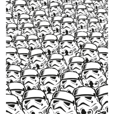 Komar vlies fotótapéta Star Wars Stormtrooper Swarm 250 cm x 280 cm tapéta, díszléc és más dekoráció