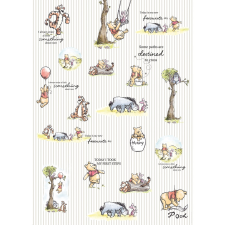 Komar vlies fotótapéta Winnie Pooh - Stripes 200 cm x 280 cm tapéta, díszléc és más dekoráció