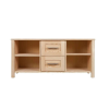 Komforttéka Fenyőfa TV Állvány - 2 Fiókkal és Polcokkal