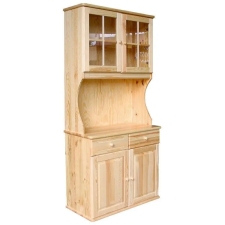 Komforttéka Janó Tömör Fenyő Tálalószekrény - Vitrines Szekrény bútor