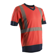  KOMO HI-VIZ PIROS RÖVID UJJÚ PÓLÓ_XL láthatósági ruházat