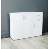  Komód hálószoba nappali bútor 85x35x110cm fehér FUR-1719