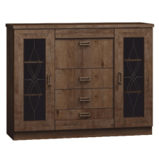 Komód, tölgyfa lefkas, TEDY TYP T14 bútor