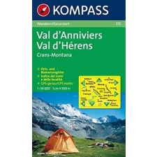 Kompass 115. Val d Anniviers turista térkép Kompass 1:50 000 térkép