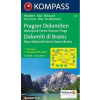 Kompass 145. Pragser Dolomiten/Dolomiti di Braies, 1:25 000, D/I Dolomitok turista térkép Kompass