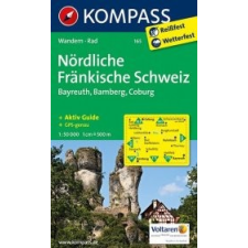 Kompass 165. Nördliche Fränkische Schweiz, Bayreuth, Bamberg, Coburg turista térkép Kompass térkép