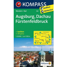 Kompass 190. Augsburg, Dachau, Fürstenfeldbruck turista térkép Kompass térkép