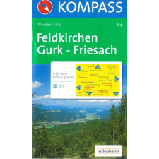 Kompass 214. Feldkirchen, Gurk, Friesach turista térkép Kompass térkép