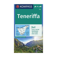 Kompass 233. Tenerife térkép, Teneriffa turista térkép Kompass 1:50e térkép