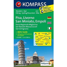 Kompass 2457. Pisa, Livorno, San Miniato, Empoli, D/I turista térkép Kompass térkép