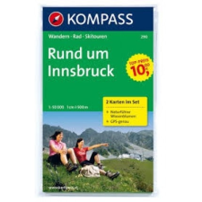 Kompass 290. Innsbruck, Rund um, 2teiliges Set mit Naturführer turista térkép Kompass térkép