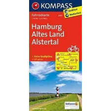 Kompass 3007. Hamburg, Altes Land, Alstertal kerékpáros térkép 1:70 000 Fahrradkarten térkép