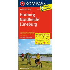 Kompass 3011. Harburg, Nordheide, Lüneburg kerékpáros térkép 1:70 000 Fahrradkarten térkép