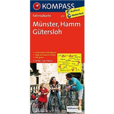 Kompass 3051. Münster, Hamm, Gütersloh kerékpáros térkép 1:70 000 Fahrradkarten térkép
