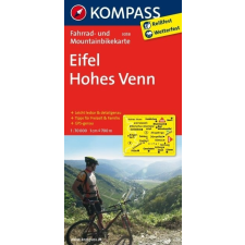 Kompass 3058. Eifel, Hohes Venn kerékpáros térkép 1:70 000 Fahrradkarten térkép