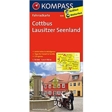 Kompass 3083. Cottbus, Lausitzer Seenland kerékpáros térkép 1:70 000 Fahrradkarten térkép