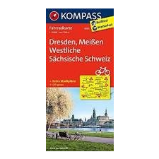 Kompass 3085. Dresden, Meißen, Westliche Sächsische Schweiz kerékpáros térkép 1:70 000 Fahrradkarten térkép