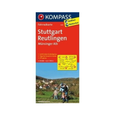 Kompass 3107. Stuttgart, Reutlingen, Münsinger Alb kerékpáros térkép 1:70 000 Fahrradkarten térkép