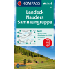 Kompass 42. Landeck turista térkép, Nauders, Samnaungruppe túra-, sí- és kerékpáros térkép Kompass 1:9 000 2023.