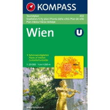 Kompass 432. Wien Touristplan, 1:20 000, 30er Box várostérkép térkép
