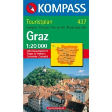 Kompass 437. Graz Touristplan, 1:20 000, 30er Box várostérkép térkép