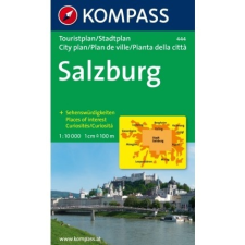 Kompass 444. Salzburg Touristplan, 1:10 000, 30er Box várostérkép térkép