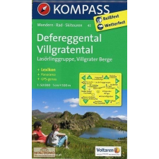 Kompass 45. Defereggental, Villgratental turista térkép Kompass térkép