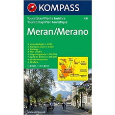 Kompass 481. Meran/Merano, 1:8 000 várostérkép térkép
