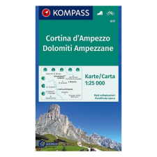 Kompass 617. Cortina d Ampezzo turista térkép Kompass 1:25 000 térkép