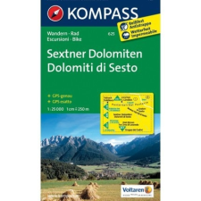 Kompass 625. Sextener Dolomiten turista térkép Kompass 1:25 000 térkép