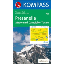 Kompass 639. Presanella-Mad. di Camp. turista térkép Kompass 1:25 000 térkép