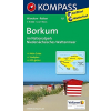 Kompass 727. Borkum im Nationalpark Niedersächsisches Wattenmeer, 1:15 000 turista térkép Kompass