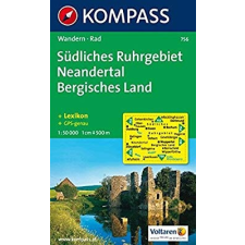 Kompass 756. Südliches Ruhrgebiet, Neandertal, Bergisches Land turista térkép Kompass térkép