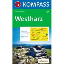 Kompass 798. Westharz turista térkép Kompass 1:50 000 térkép