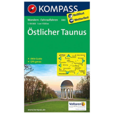Kompass 840. Taunus, Östlicher turista térkép Kompass térkép