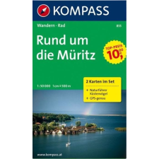 Kompass 855. Rund um die Müritz, 2teiliges Set mit Naturführer turista térkép Kompass térkép